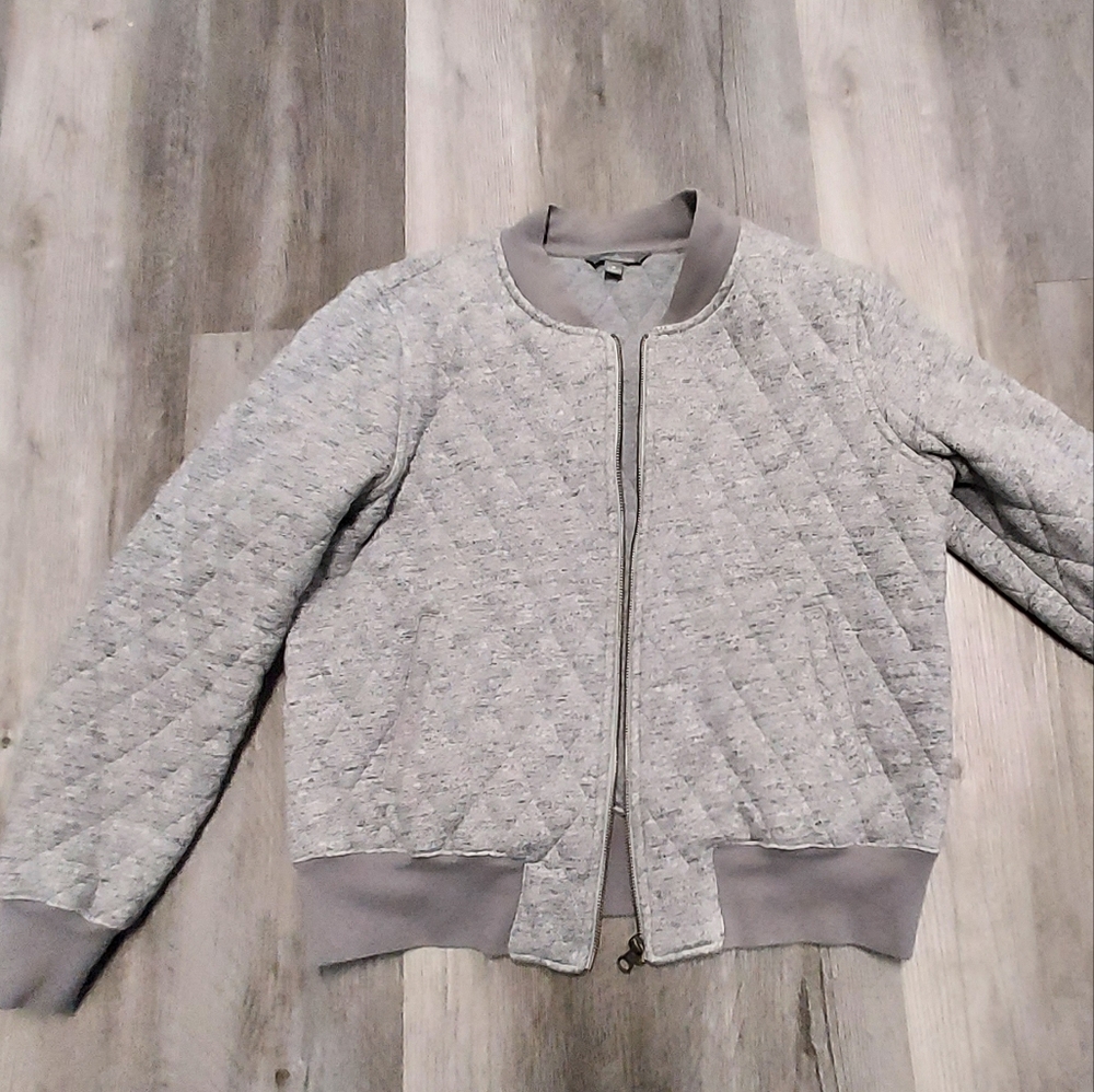 Quilted bomber jacket